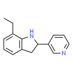 1H-Indole,7-ethyl-2,3-dihydro-2-(3-pyridinyl)-(9CI) Structure