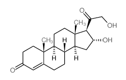 Pregn-4-ene-3,20-dione,16,21-dihydroxy-, (16a)- (9CI) Structure