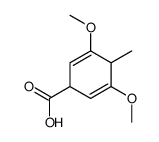 3,5-dimethoxy-4-methylcyclohexa-2,5-diene-1-carboxylic acid结构式