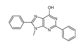 9-methyl-2,8-diphenyl-3H-purin-6-one Structure