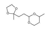 4-methyl-2-[2-(2-methyl-1,3-dioxolan-2-yl)ethyl]-1,3-dioxane Structure