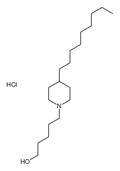 5-(4-nonylpiperidin-1-yl)pentan-1-ol,hydrochloride结构式