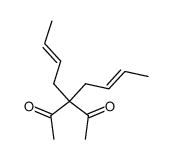 3,3-di(but-2-en-1-yl)pentane-2,4-dione结构式