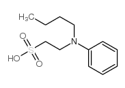 N-butyl-N-phenyltaurine structure