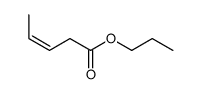 propyl (E)-pent-3-enoate Structure