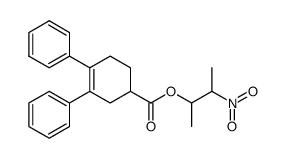 3,4-Diphenyl-cyclohex-3-enecarboxylic acid 1-methyl-2-nitro-propyl ester Structure