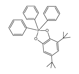 4,6-di-tert-butyl-2,2,2-triphenyl-2λ5-benzo[1,3,2]dioxaphosphole结构式