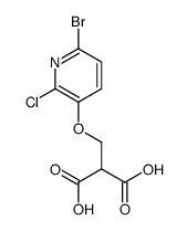 2-[(6-bromo-2-chloropyridin-3-yl)oxymethyl]propanedioic acid Structure