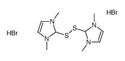 2-[(1,3-dimethyl-1,2-dihydroimidazol-1-ium-2-yl)disulfanyl]-1,3-dimethyl-1,2-dihydroimidazol-1-ium,dibromide结构式