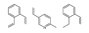 1,2-bis(ethenyl)benzene,1-ethenyl-2-ethylbenzene,5-ethenyl-2-methylpyridine Structure