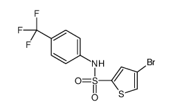 4-bromo-N-[4-(trifluoromethyl)phenyl]thiophene-2-sulfonamide结构式