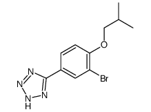 5-[3-bromo-4-(2-methylpropoxy)phenyl]-2H-tetrazole Structure