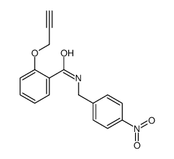 N-[(4-nitrophenyl)methyl]-2-prop-2-ynoxybenzamide Structure