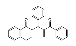 2-(2-benzoyl-1-phenyl-2-propenyl)-1-oxo-1,2,3,4-tetrahydronaphthalene Structure