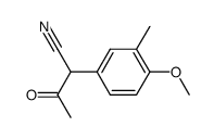 2-(4-methoxy-3-methyl-phenyl)-acetoacetonitrile Structure