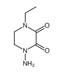 2,3-Piperazinedione,1-amino-4-ethyl-(9CI) structure