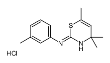 4,4,6-trimethyl-N-(3-methylphenyl)-1,3-thiazin-2-amine,hydrochloride结构式