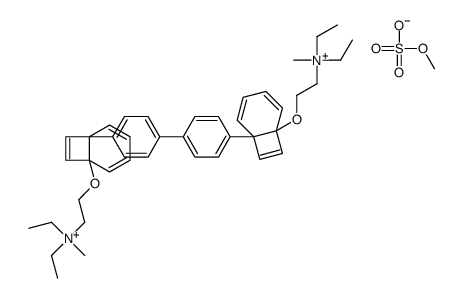 [2,2'-[[1,1'-biphenyl]-4,4'-diylbis(ethylenephenyleneoxy)]diethyl]bis[diethylmethylammonium] dimethyl bis(sulphate)结构式