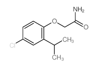 2-(4-chloro-2-propan-2-yl-phenoxy)acetamide Structure