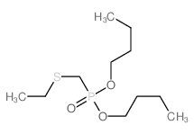 Ethylmercaptomethylphosphonic acid dibutyl ester structure