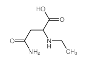 3-carbamoyl-2-ethylamino-propanoic acid structure