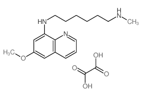 N-(6-methoxyquinolin-8-yl)-N-methyl-hexane-1,6-diamine; oxalic acid Structure