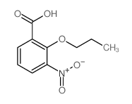 Benzoic acid,3-nitro-2-propoxy-结构式