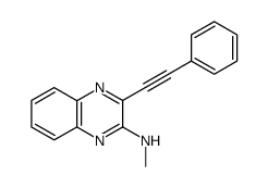 N-methyl-3-(phenylethynyl)quinoxalin-2-amine结构式