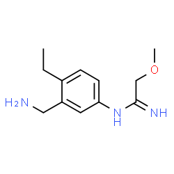 Ethanimidamide, N-[3-(aminomethyl)-4-ethylphenyl]-2-methoxy- (9CI)结构式