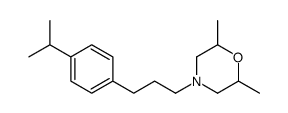 2,6-dimethyl-4-[3-(4-propan-2-ylphenyl)propyl]morpholine结构式