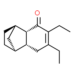 1,4-Methanonaphthalen-5(1H)-one,6,7-diethyl-2,3,4,4a,8,8a-hexahydro-,(1R,4S,4aR,8aS)-rel-(9CI)结构式