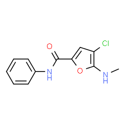 2-Furancarboxamide,4-chloro-5-(methylamino)-N-phenyl- structure