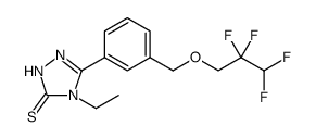 4-ETHYL-5-[3-(2,2,3,3-TETRAFLUORO-PROPOXYMETHYL)-PHENYL]-4H-[1,2,4]TRIAZOLE-3-THIOL结构式