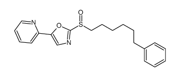 2-(6-phenylhexylsulfinyl)-5-pyridin-2-yl-1,3-oxazole Structure