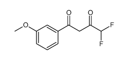 4,4-DIFLUORO-1-(3-METHOXY-PHENYL)-BUTANE-1,3-DIONE structure