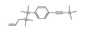 1-allyl-1,1,2,2-tetramethyl-2-(4-trimethylsilanylethynylphenyl)disilane结构式