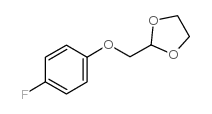 2-(4-氟-苯氧基甲基)-[1,3]二氧戊环结构式