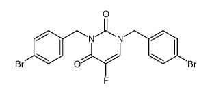 1,3-bis(4-bromobenzyl)-5-fluoropyrimidine-2,4(1H,3H)-dione Structure