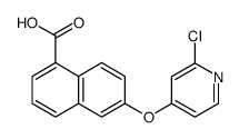 1-Naphthalenecarboxylic acid, 6-[(2-chloro-4-pyridinyl)oxy]结构式