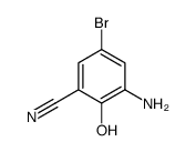 3-Amino-5-bromo-2-hydroxybenzonitrile结构式