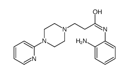 1-Piperazinepropanamide, N-(2-aminophenyl)-4-(2-pyridinyl)- Structure