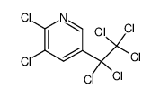 2,3-dichloro-5-(pentachloroethyl)-pyridine结构式