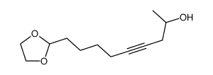 2-(8-Hydroxy-5-noninyl)-1,3-dioxolan Structure