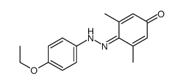 4-[(4-ethoxyphenyl)hydrazinylidene]-3,5-dimethylcyclohexa-2,5-dien-1-one结构式