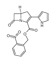 o-nitrobenzyl-2-(2-pyrrolyl)-1-carbapen-2-em-3-carboxylate Structure