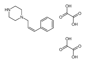 oxalic acid,1-(3-phenylprop-2-enyl)piperazine结构式