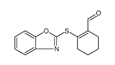 1-Cyclohexene-1-carboxaldehyde, 2-(2-benzoxazolylthio)结构式