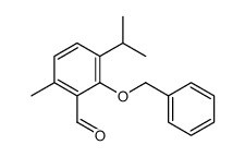 6-methyl-2-phenylmethoxy-3-propan-2-ylbenzaldehyde结构式