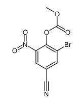 (2-bromo-4-cyano-6-nitrophenyl) methyl carbonate结构式