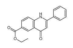 ethyl 4-oxo-2-phenyl-1H-quinoline-6-carboxylate结构式